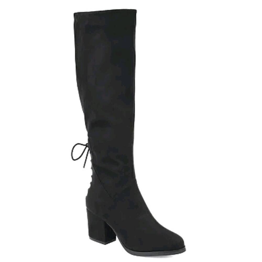 Journee Collection ~Woman Size 8.5M~ Black Lee Knee-High Boots NWOB